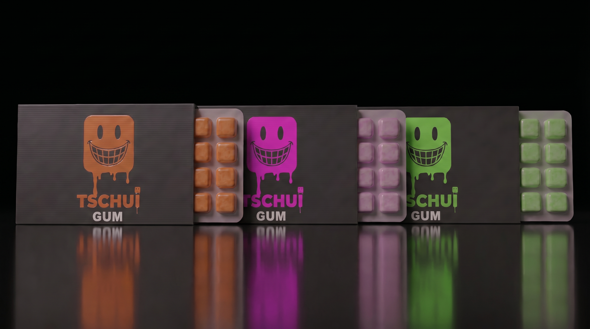 TSCHUI Trio – Orange, Pink, Green